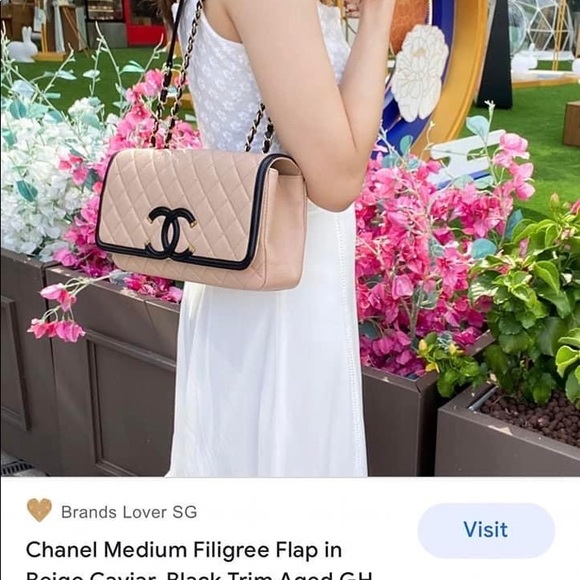 ❌sold❌Chanel Caviar Filigree Medium Flap GHW - Picture 15 of 15